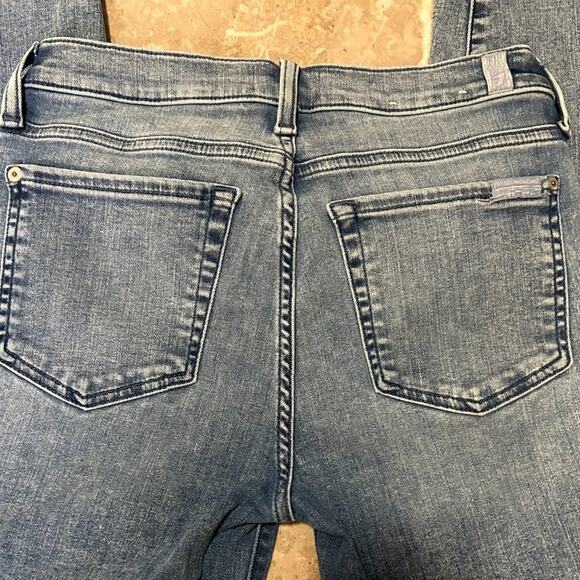 7 For All Mankind Women's MID RISE ANKLE SKINNY Jeans 27/4 - Picture 13 of 13